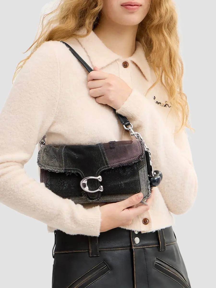 Coach Women's Tabby Patchwork Denim Shoulder Bag | Thumbnail 3