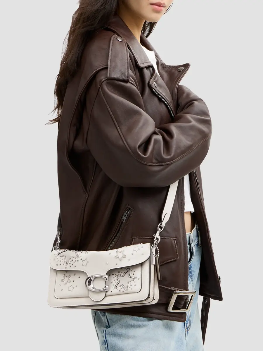 Coach Women's Tabby 26 Celestial Embroidered Leather Shoulder Bag | Thumbnail 2