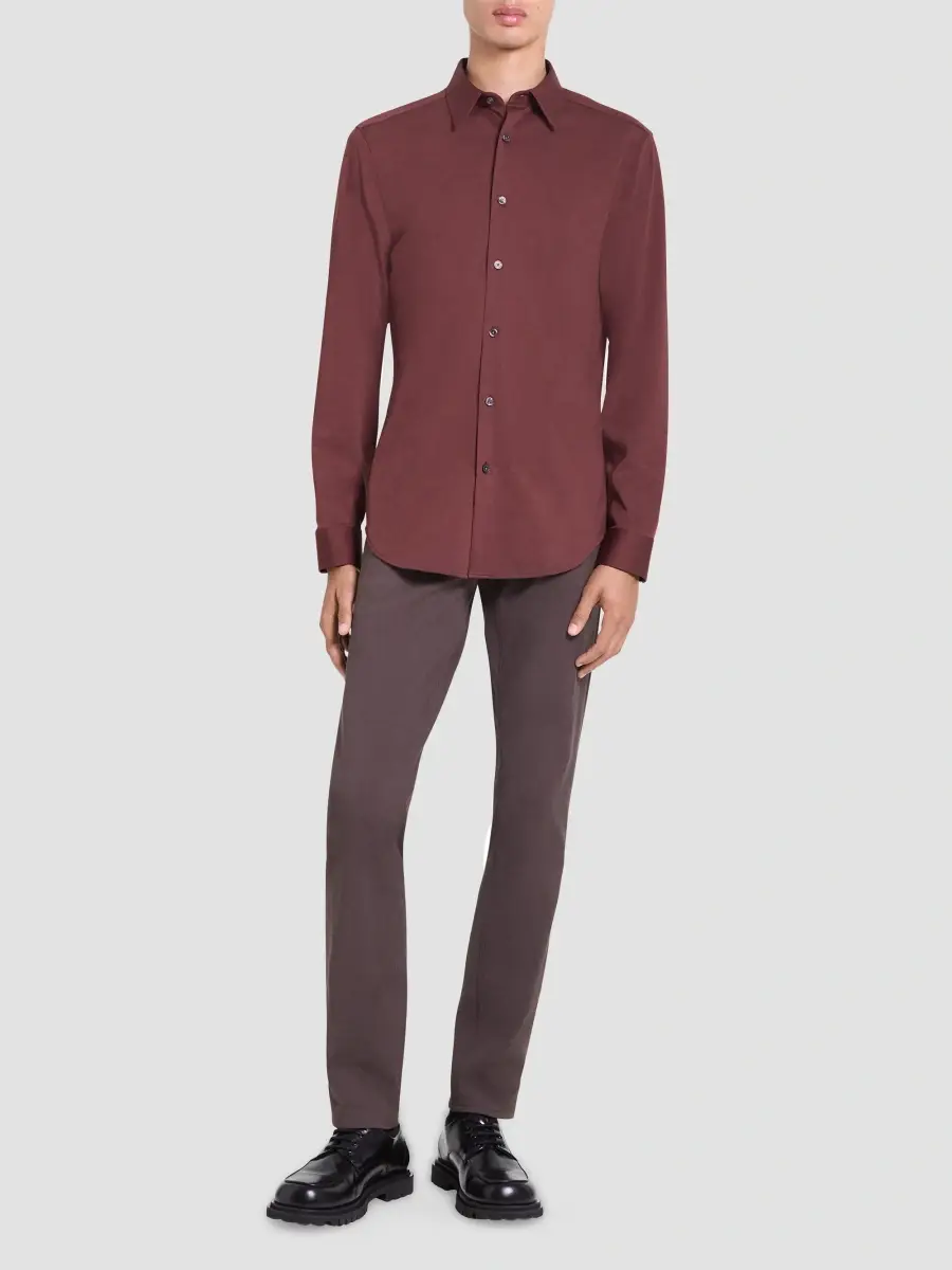 Theory Men's Sylvain Structure Knit Shirt | Thumbnail 2