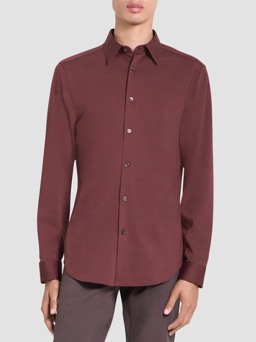 Theory Men's Sylvain Structure Knit Shirt | Thumbnail 4