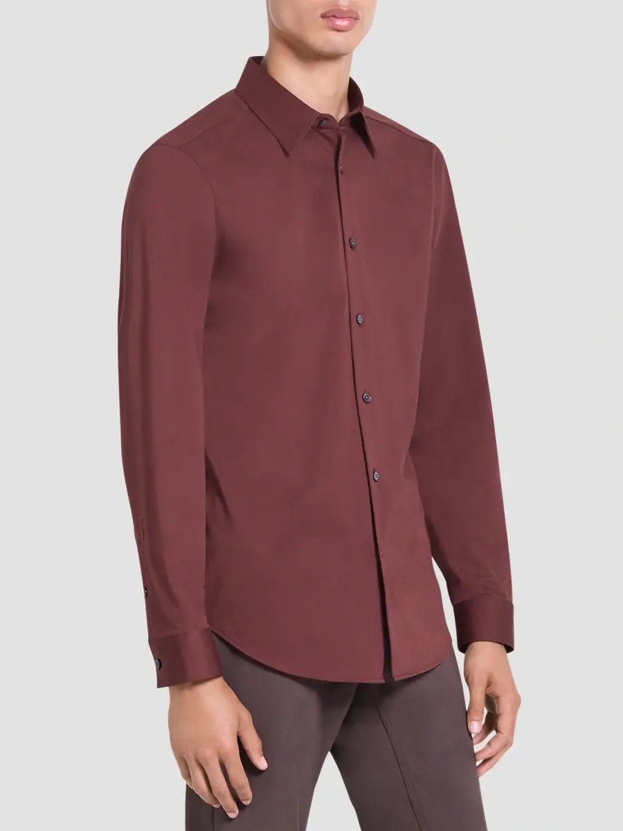 Theory Men's Sylvain Structure Knit Shirt | Thumbnail 5