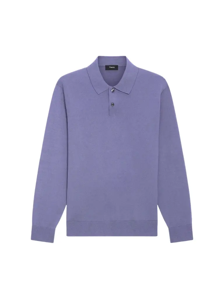 Theory Men's Goris Lightweight Knit Polo Sweater