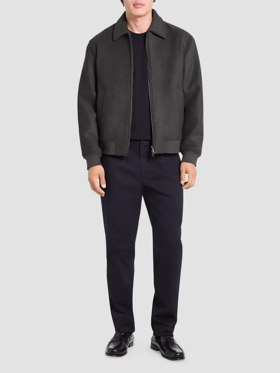 Theory Men's Plush Melton Bomber Jacket | Thumbnail 2