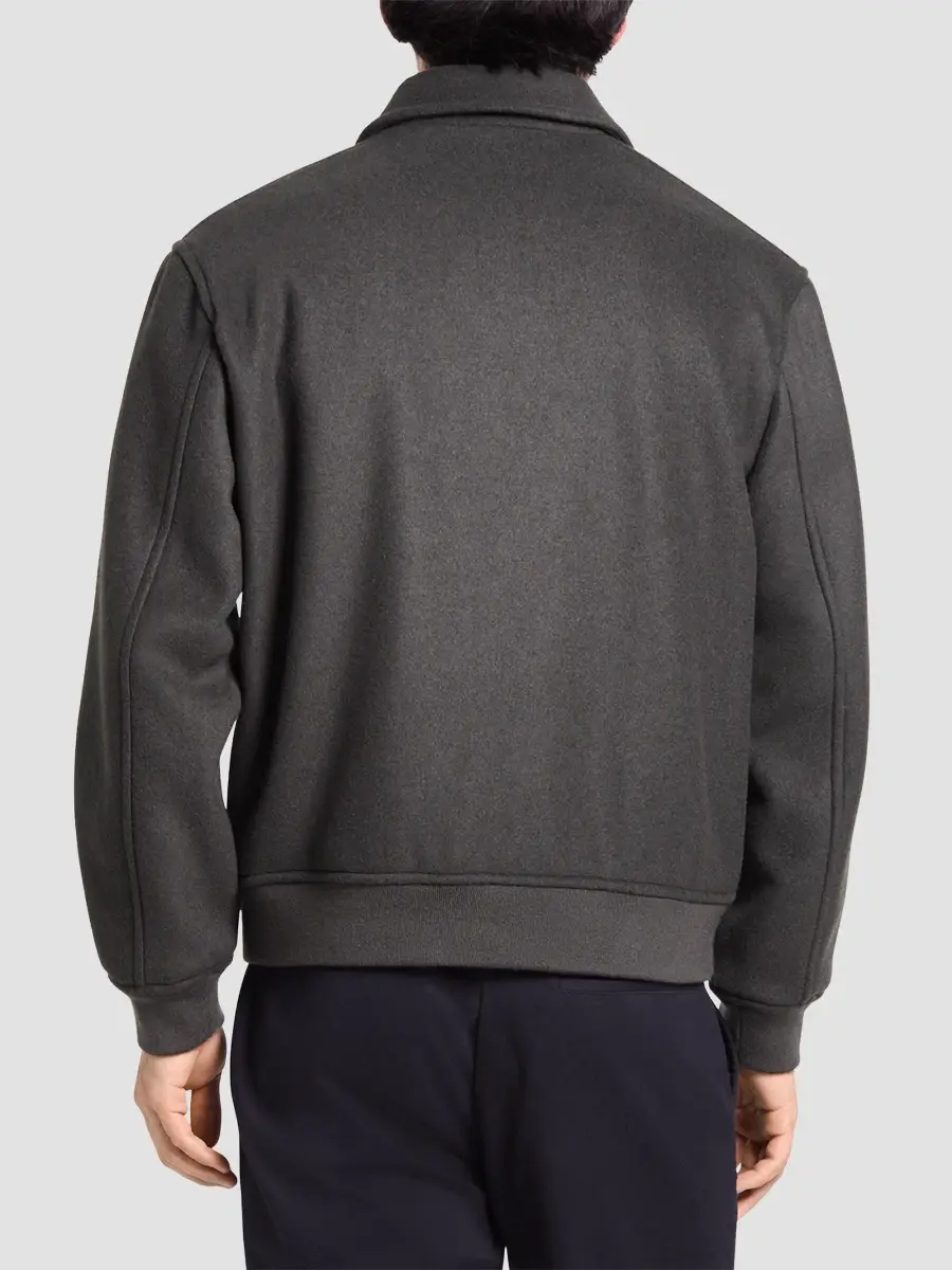 Theory Men's Plush Melton Bomber Jacket | Thumbnail 3