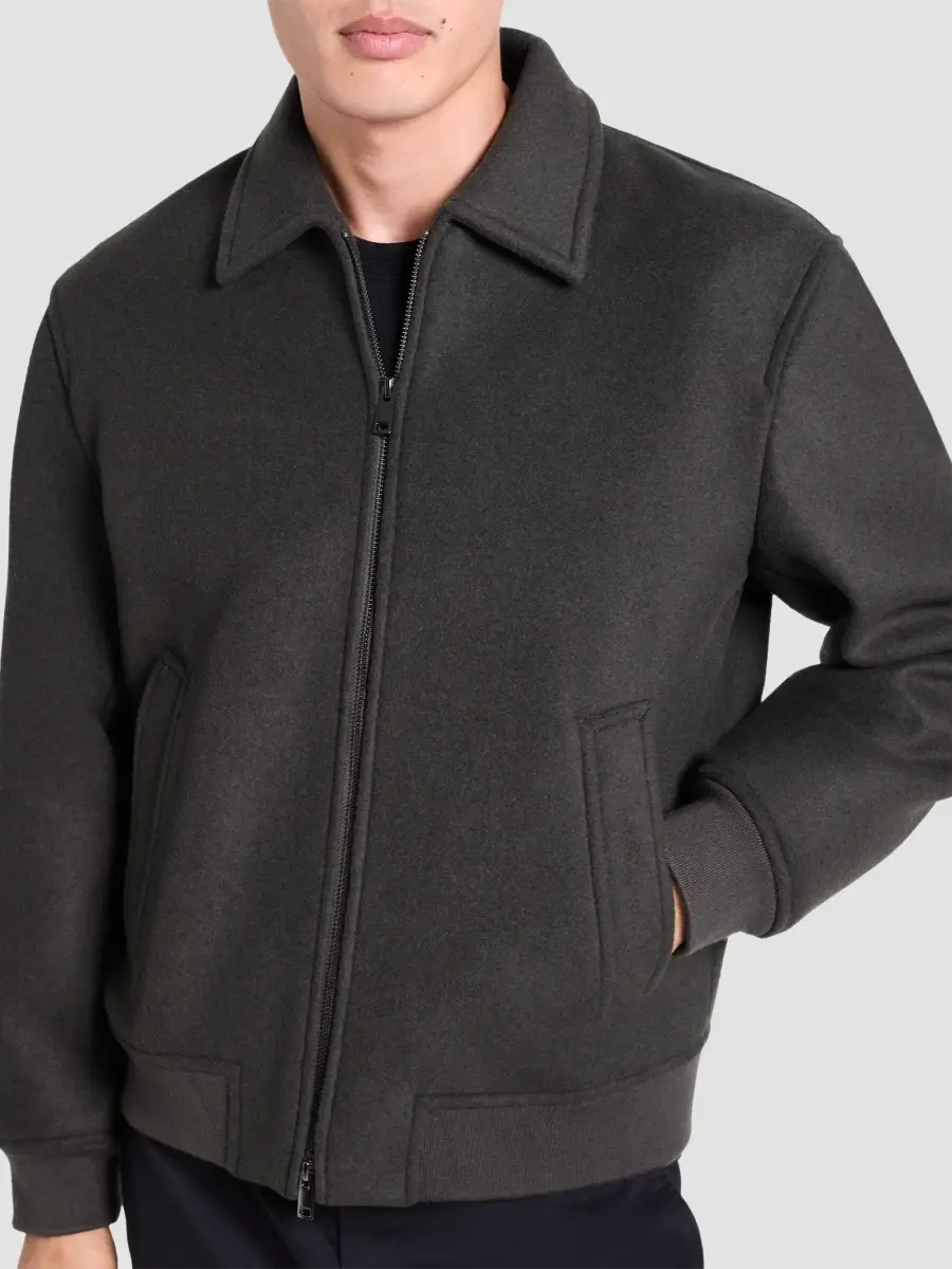 Theory Men's Plush Melton Bomber Jacket | Thumbnail 5