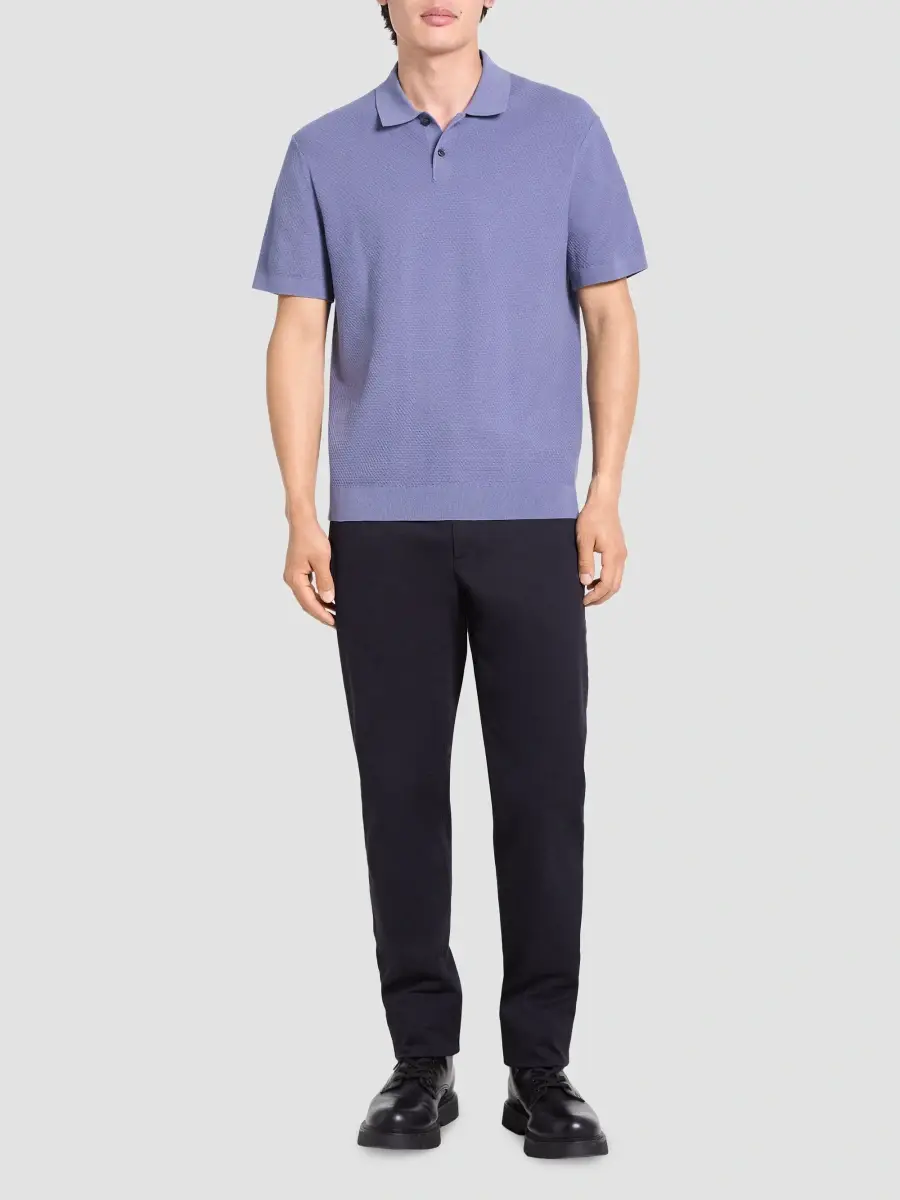Theory Men's Soris Stretch Knit Polo Shirt | Thumbnail 2 Theory Men's Soris Stretch Knit Polo Shirt | Thumbnail 2