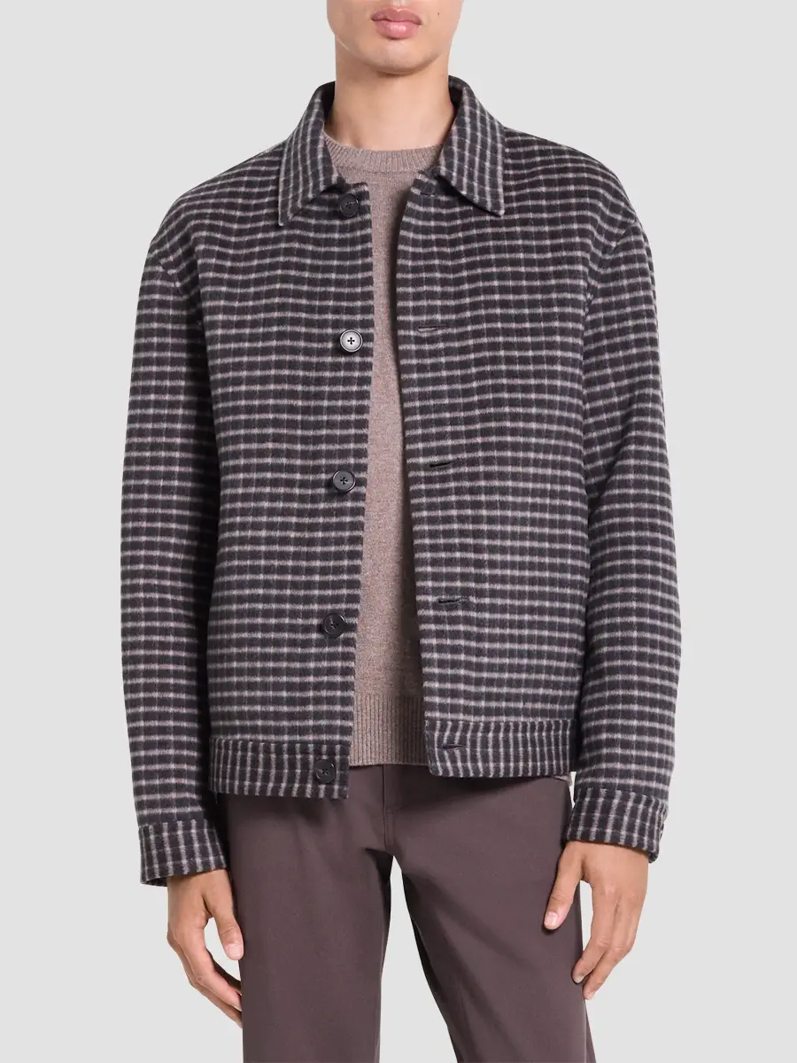 Theory Men's Check Double-Face Jacket | Thumbnail 4 Theory Men's Check Double-Face Jacket | Thumbnail 4