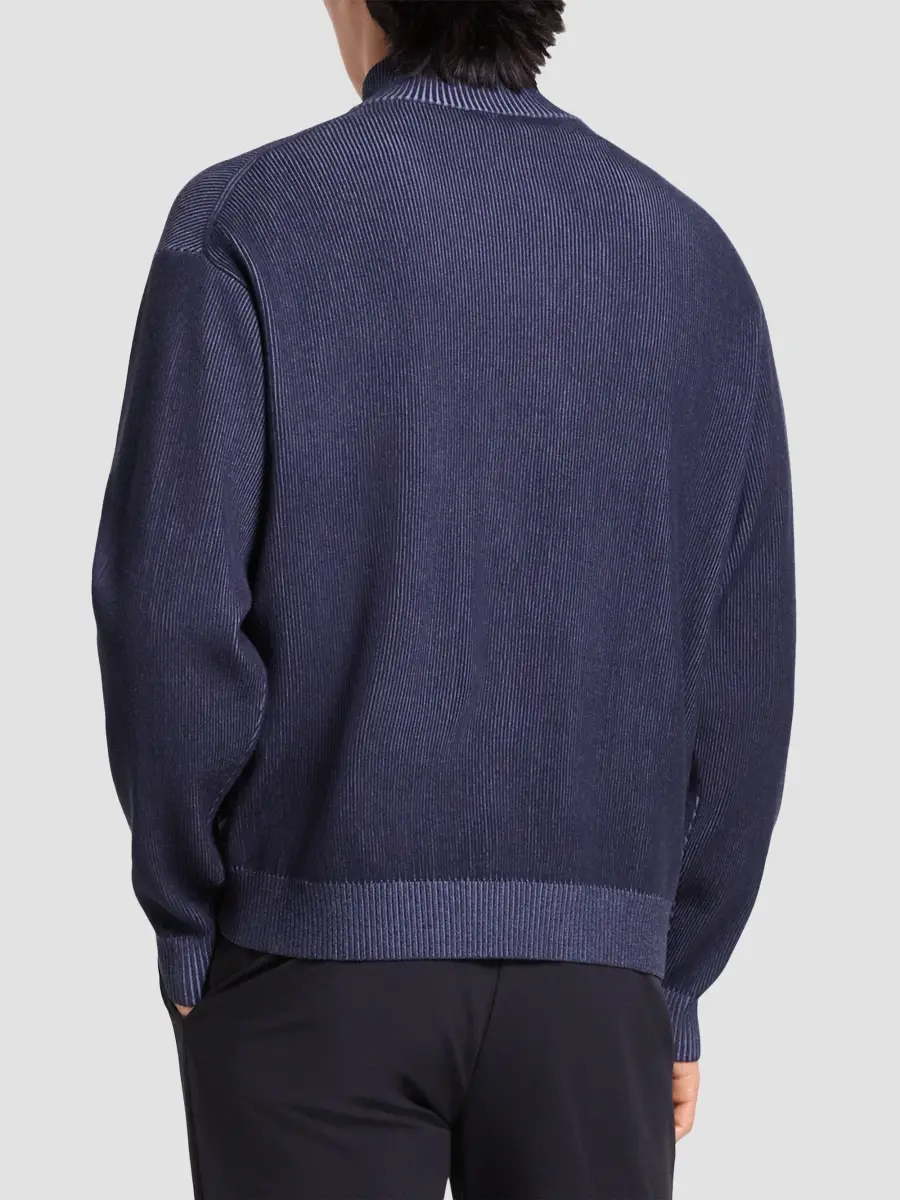 Theory Men's Rib-Knit Quarter-Zip Sweater | Thumbnail 3
