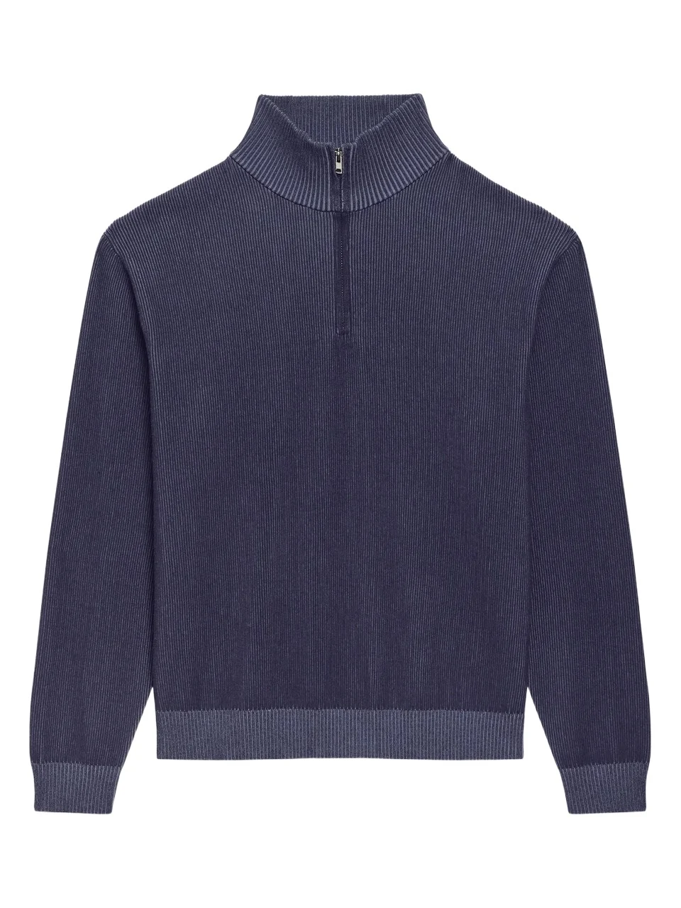 Men's Rib-Knit Quarter-Zip Sweater