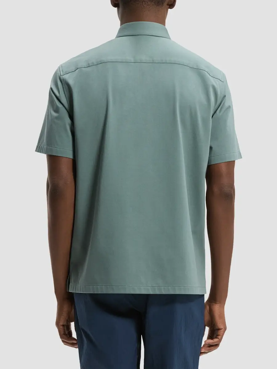 Theory Men's Irving Cotton Short-Sleeve Shirt | Thumbnail 3