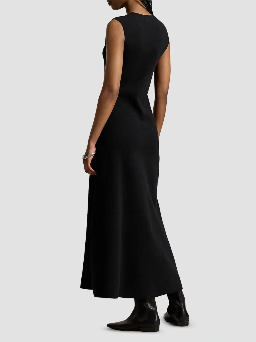 Polo Ralph Lauren Women's Wool-Blend Buttoned Midi Dress | Thumbnail 3 Polo Ralph Lauren Women's Wool-Blend Buttoned Midi Dress | Thumbnail 3