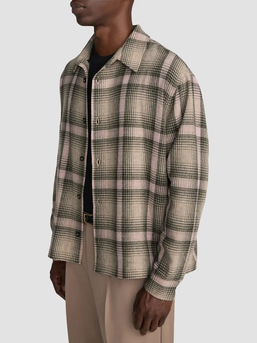 Frame Men's Plaid Wool-Blend Overshirt | Thumbnail 6 Frame Men's Plaid Wool-Blend Overshirt | Thumbnail 6