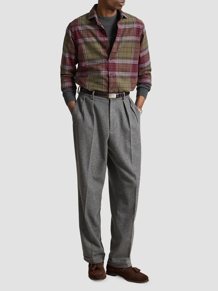 Polo Ralph Lauren Men's Classic-Fit Plaid Flannel Shirt | Thumbnail 2 Polo Ralph Lauren Men's Classic-Fit Plaid Flannel Shirt | Thumbnail 2
