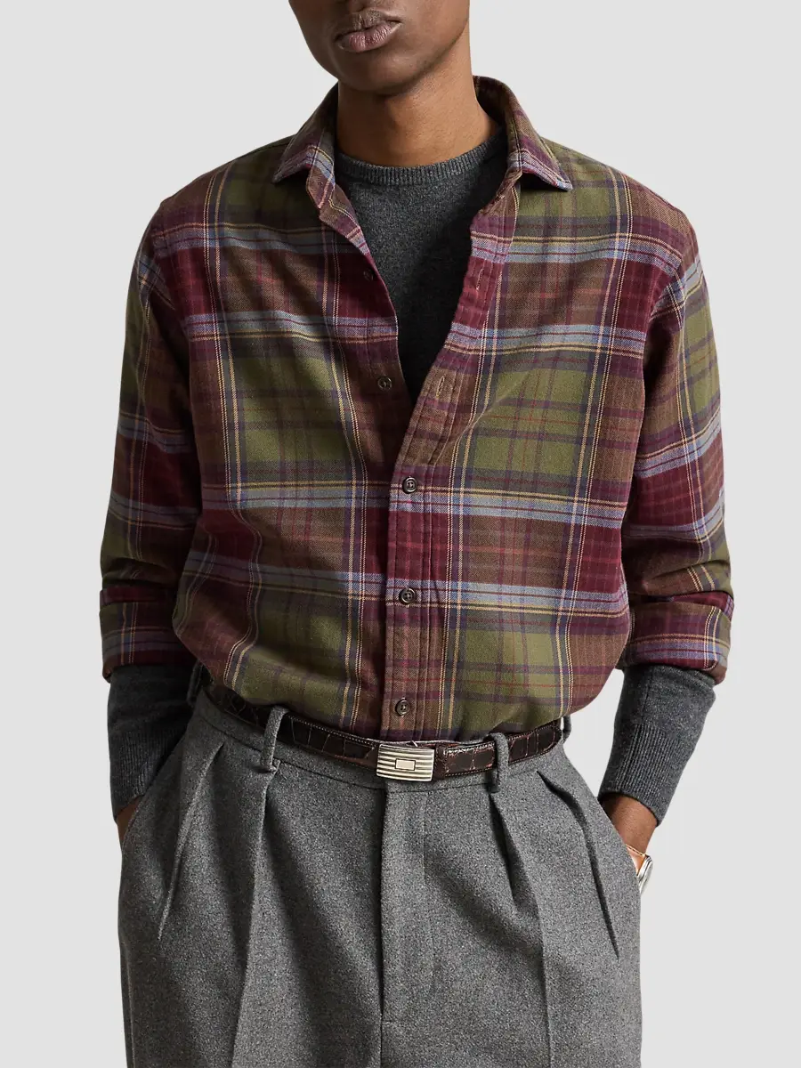 Polo Ralph Lauren Men's Classic-Fit Plaid Flannel Shirt | Thumbnail 4 Polo Ralph Lauren Men's Classic-Fit Plaid Flannel Shirt | Thumbnail 4