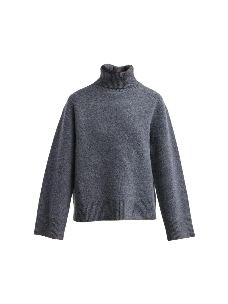 Women's Merino Wool Turtleneck Sweater