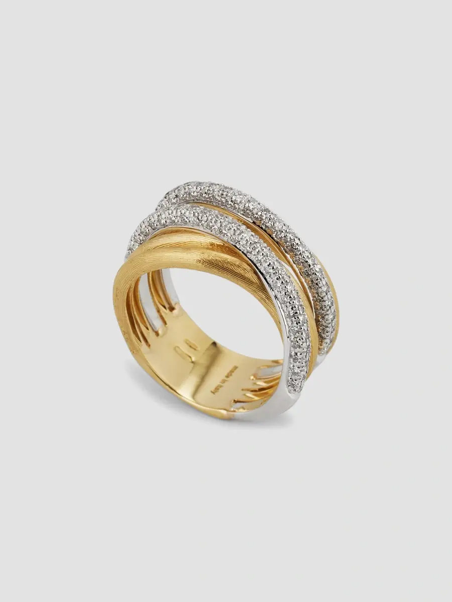MARCO BICEGO Women's Jaipur Link Two-Tone 18K Gold Five-Band Ring | Thumbnail 3