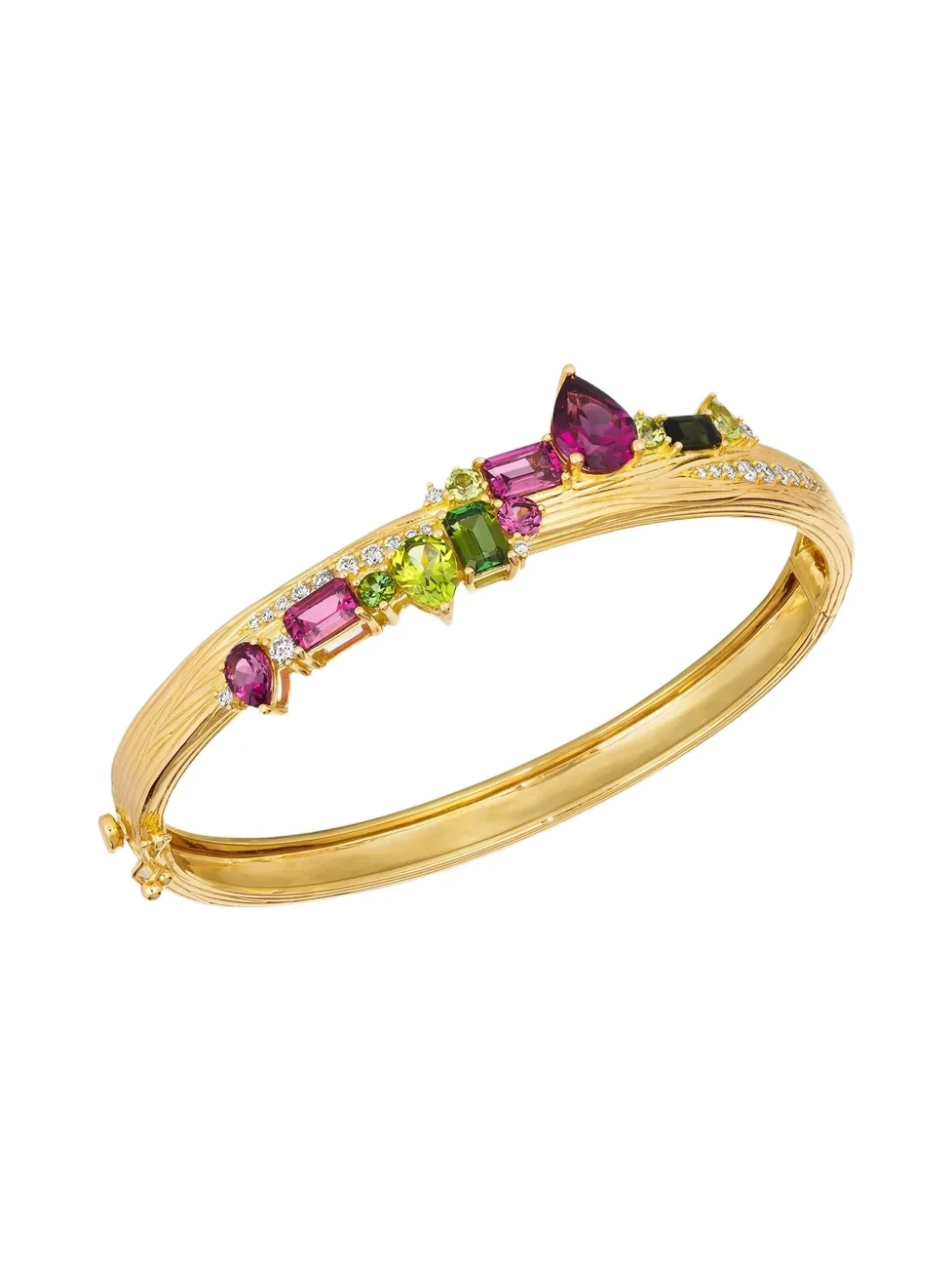 Women's Amazonia 18K Yellow Gold & Multi-Gemstone Bangle - Yellow Gold Women's Amazonia 18K Yellow Gold & Multi-Gemstone Bangle - Yellow Gold