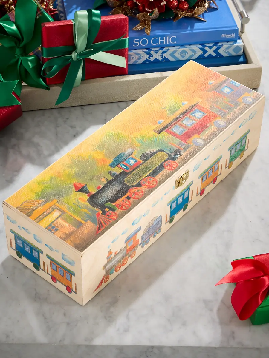 Komozja Christmas Train 3-Piece Glass Ornament Set | Thumbnail 3