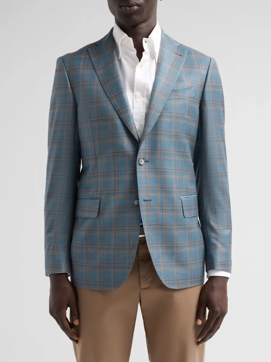 Saks Fifth Avenue Men's COLLECTION Plaid Wool Sport Coat | Thumbnail 4