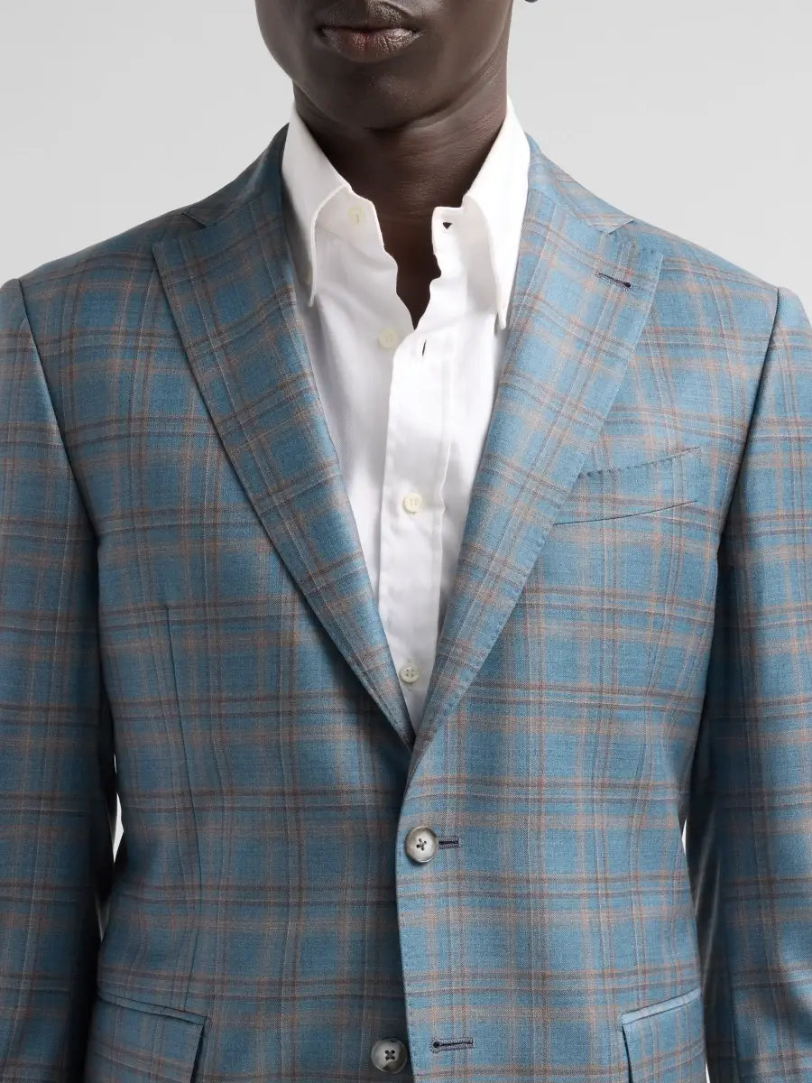 Saks Fifth Avenue Men's COLLECTION Plaid Wool Sport Coat | Thumbnail 5