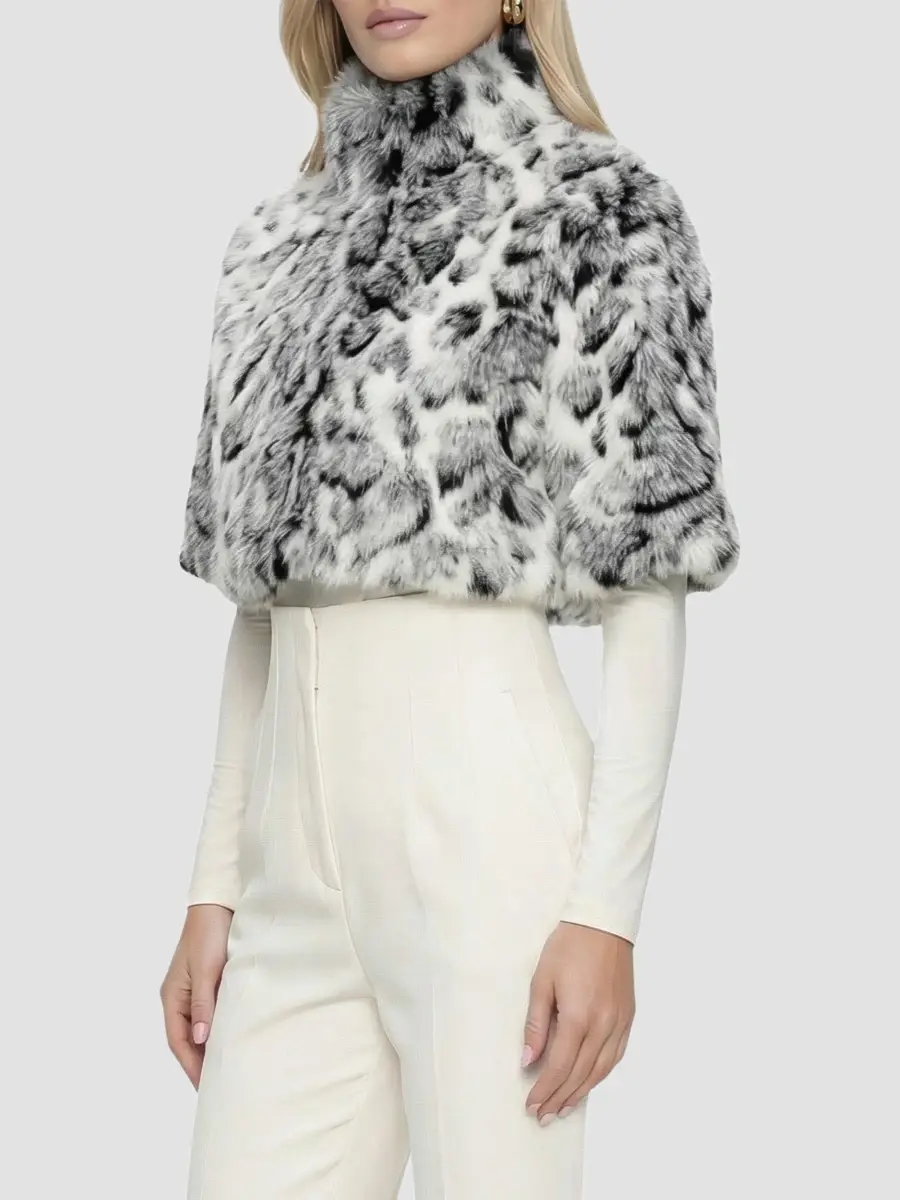 Lyla Grant Women's Faux Fur Fox Bolero Coat | Thumbnail 4 Lyla Grant Women's Faux Fur Fox Bolero Coat | Thumbnail 4