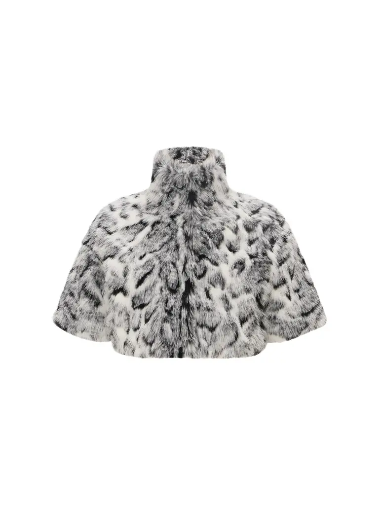 Lyla Grant Women's Faux Fur Fox Bolero Coat