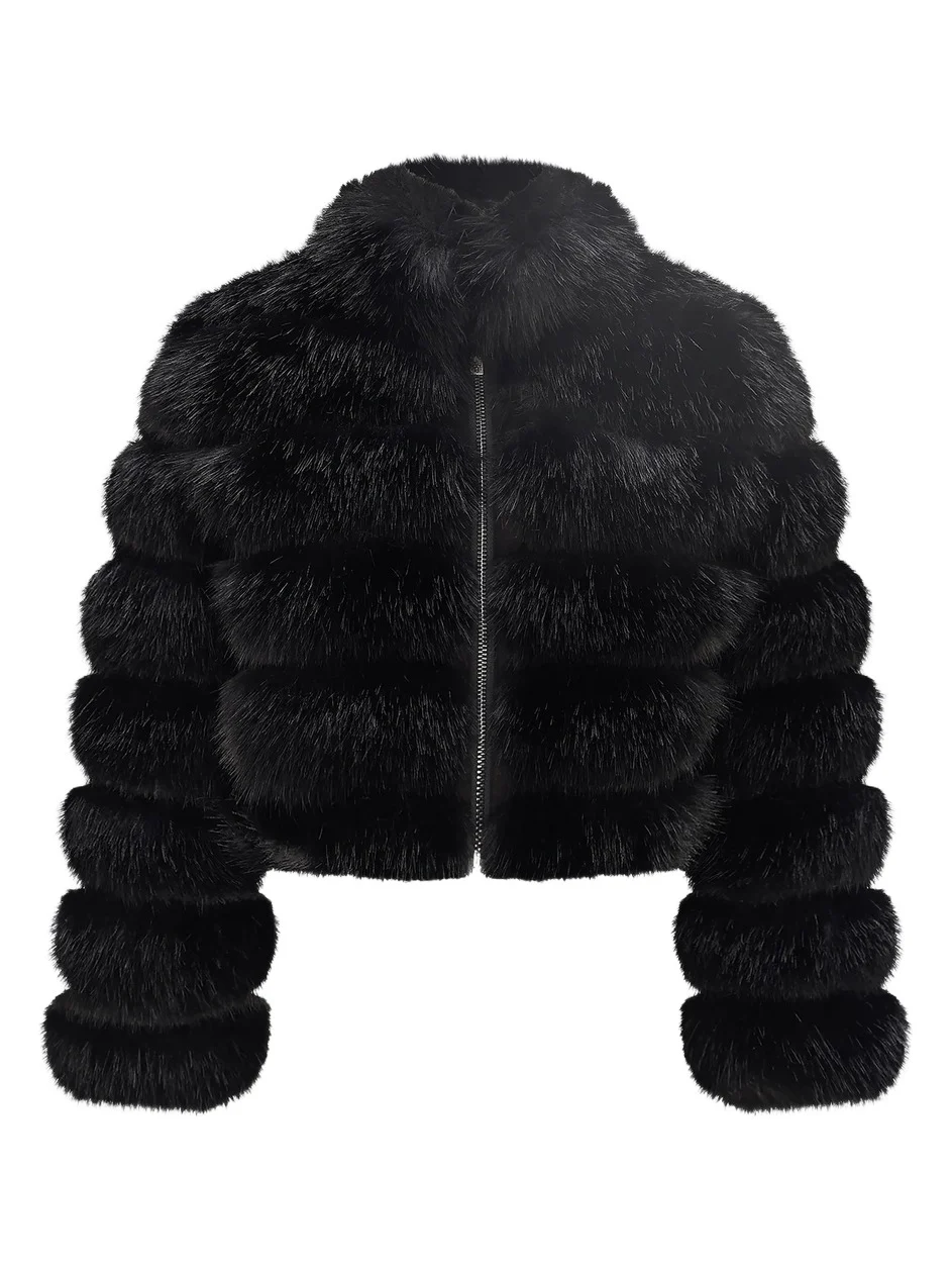 Women's Faux Fur Fox Reversible Coat Women's Faux Fur Fox Reversible Coat