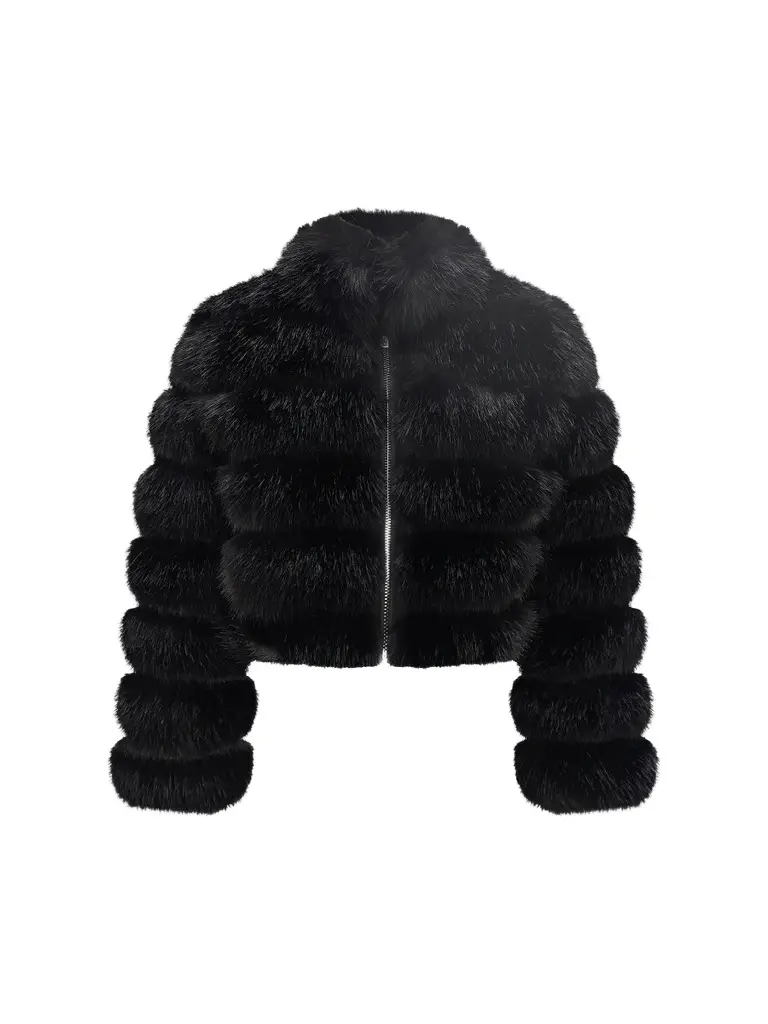 Women's Faux Fur Fox Reversible Coat Women's Faux Fur Fox Reversible Coat