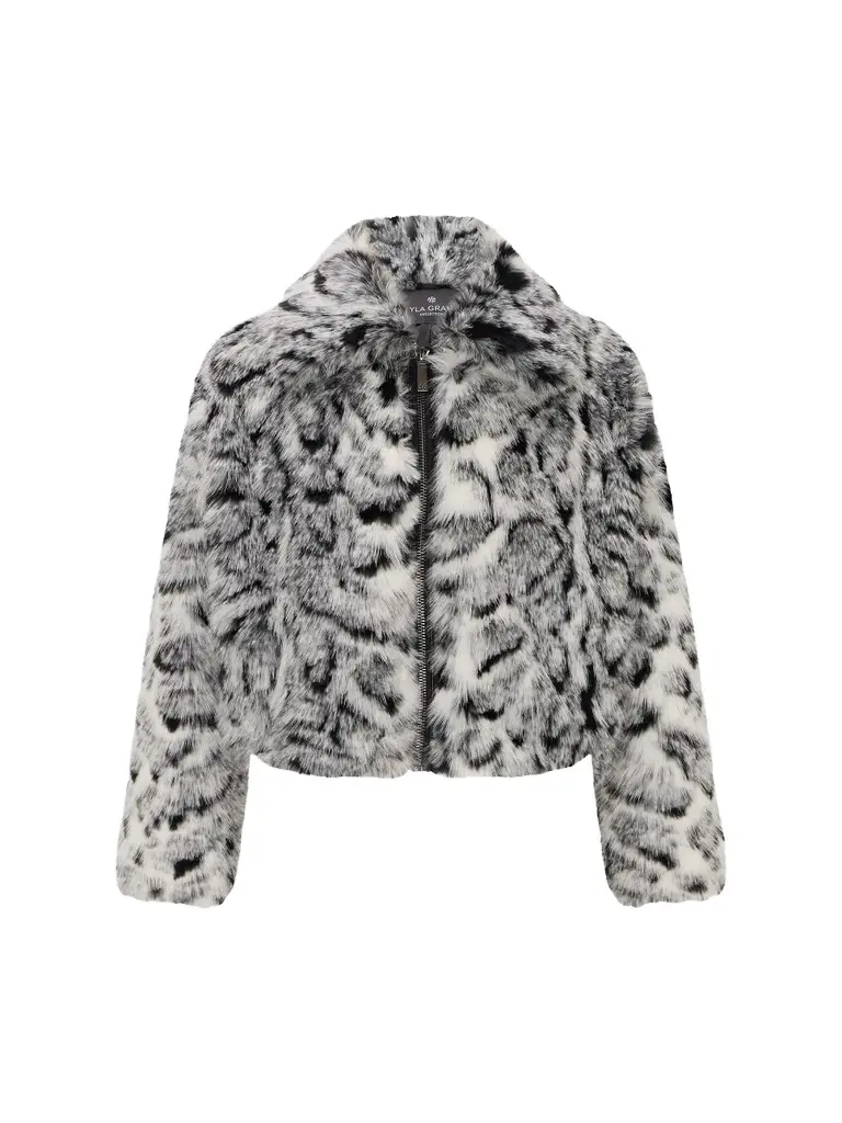 Lyla Grant Women's Faux Fur Fox Coat