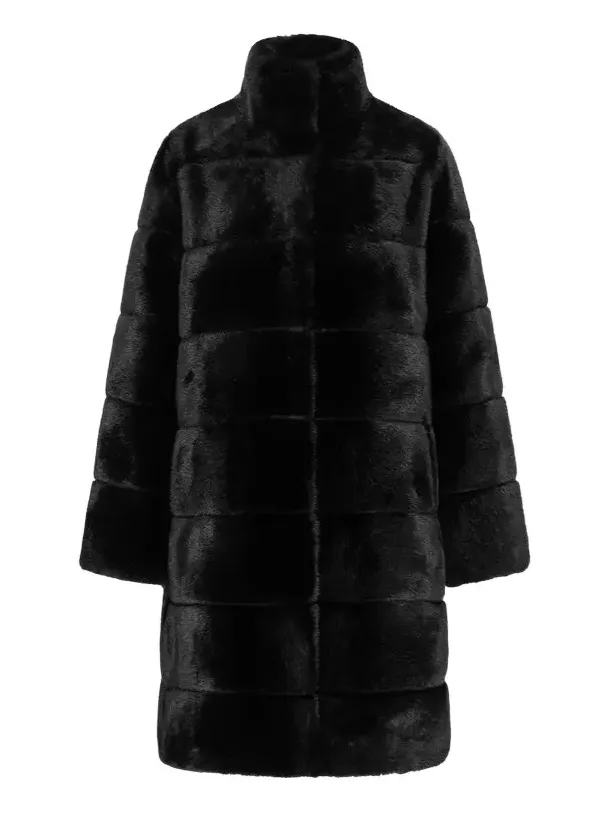 Lyla Grant Women's Faux Fur Mink Reversible Short Coat