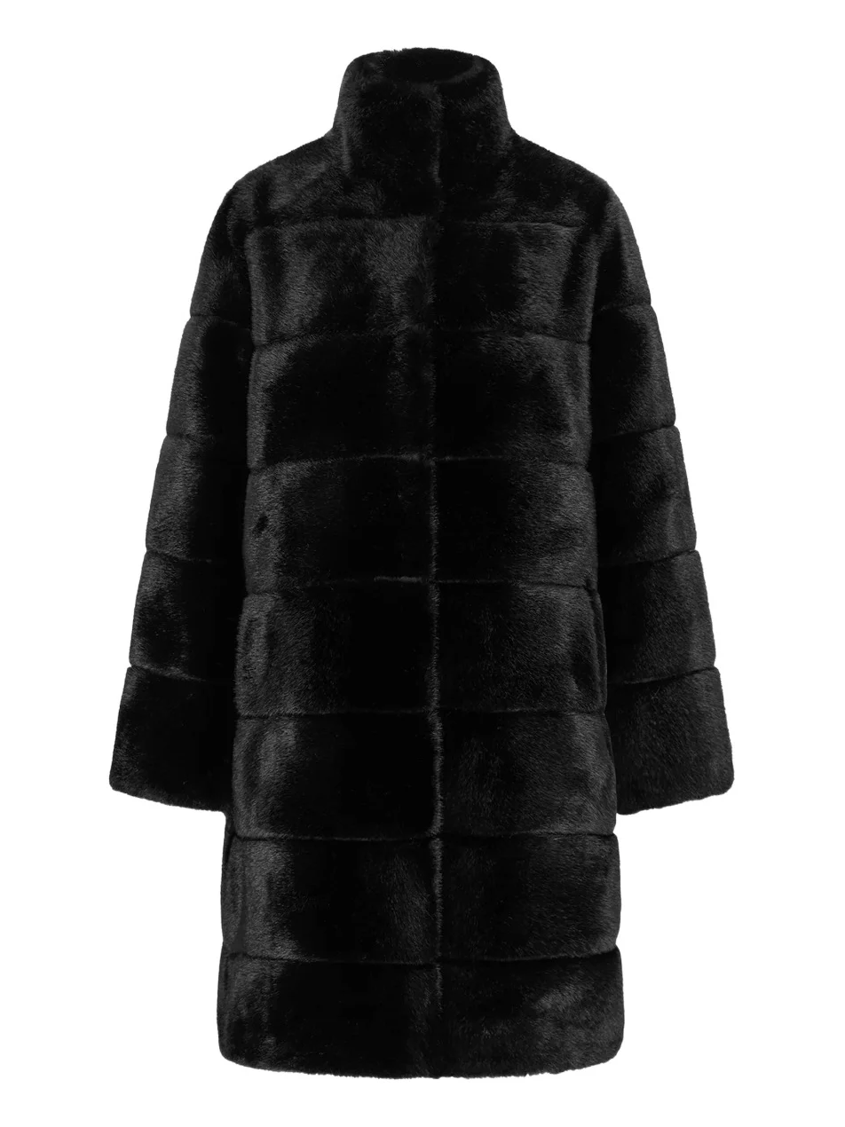 Women's Faux Fur Mink Reversible Short Coat Women's Faux Fur Mink Reversible Short Coat