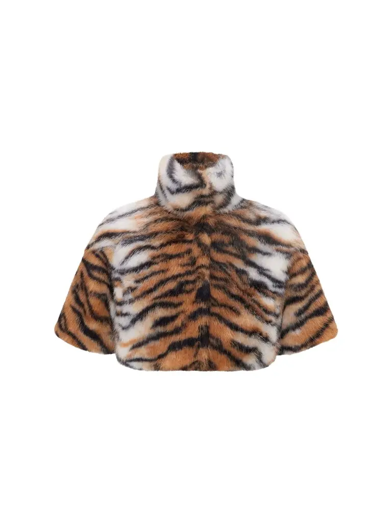 Lyla Grant Women's Faux Fur Fox Bolero Coat
