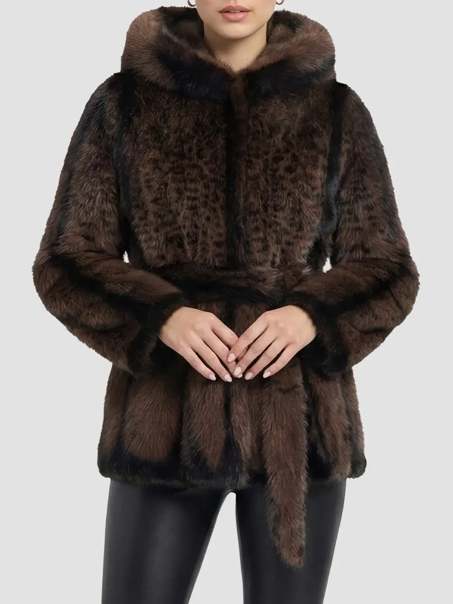 Lyla Grant Women's Faux Fur Fox Hooded Jacket | Thumbnail 2 Lyla Grant Women's Faux Fur Fox Hooded Jacket | Thumbnail 2