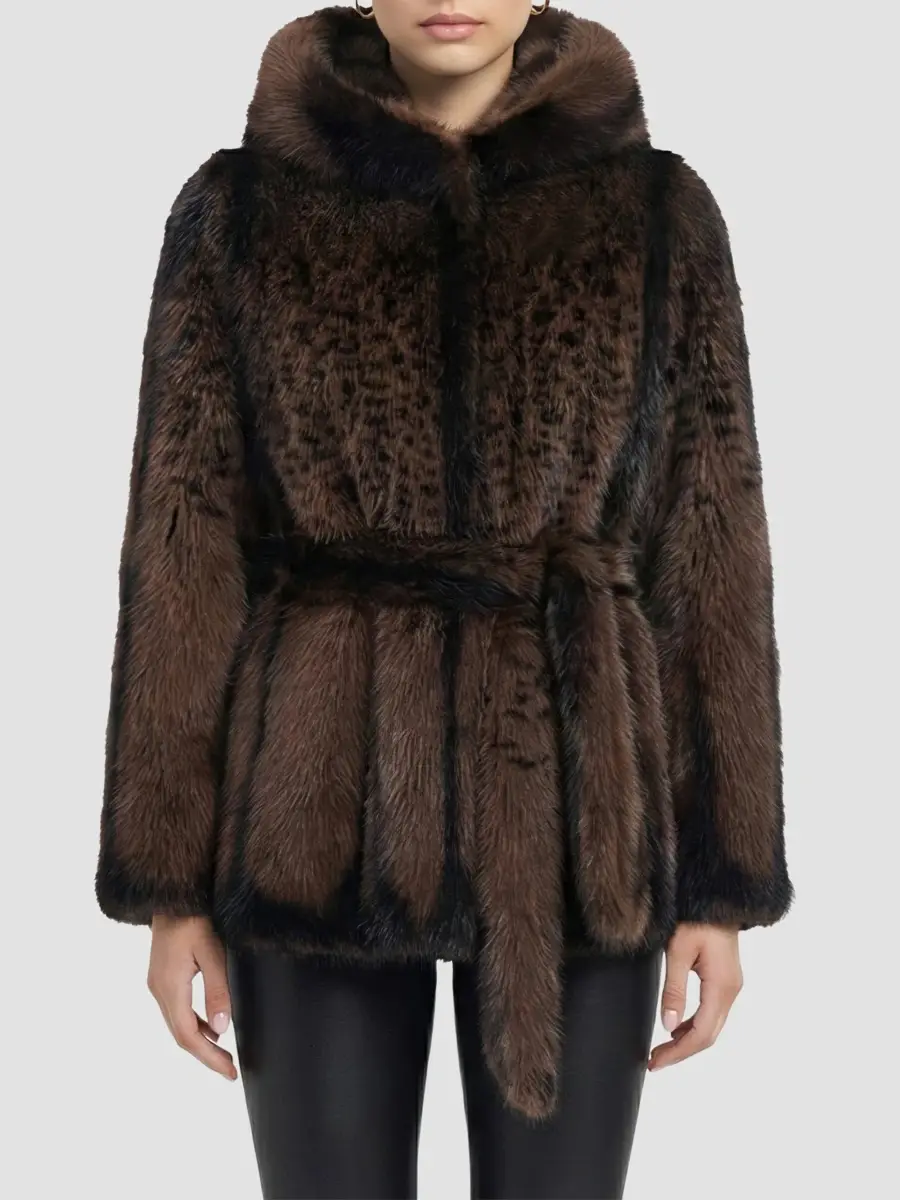 Lyla Grant Women's Faux Fur Fox Hooded Jacket | Thumbnail 3 Lyla Grant Women's Faux Fur Fox Hooded Jacket | Thumbnail 3