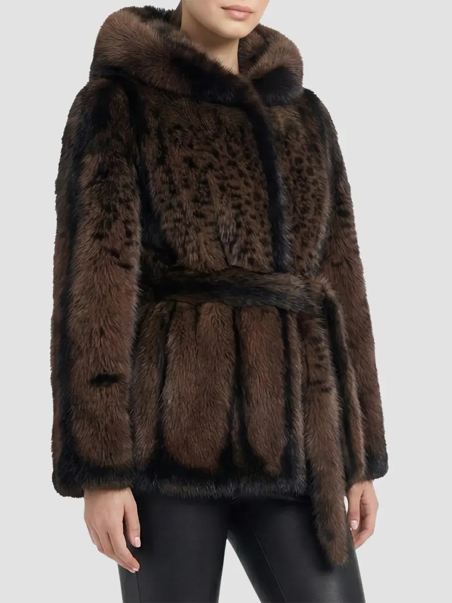 Lyla Grant Women's Faux Fur Fox Hooded Jacket | Thumbnail 4 Lyla Grant Women's Faux Fur Fox Hooded Jacket | Thumbnail 4
