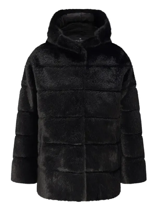 Women's Fur-Free Mink (Faux Fur) Jacket, Hood