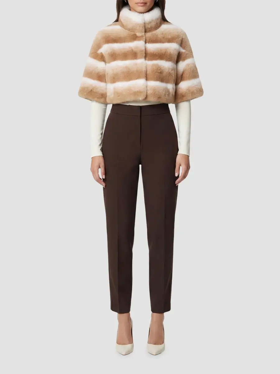 Lyla Grant Women's Chinchilla Bolero Coat | Thumbnail 2