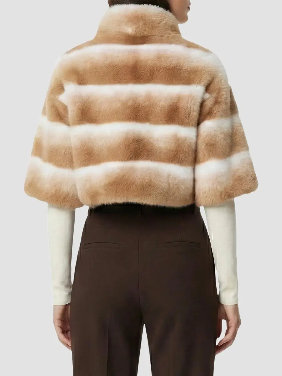 Lyla Grant Women's Chinchilla Bolero Coat | Thumbnail 5