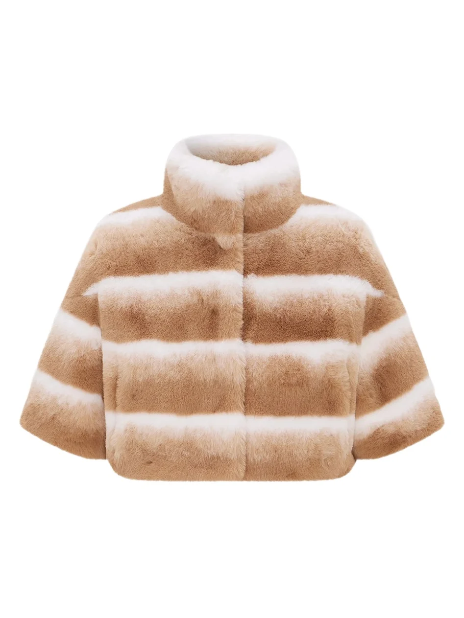 Women's Fur-Free Chinchilla (Faux Fur) Bolero, Short Sleeves Women's Fur-Free Chinchilla (Faux Fur) Bolero, Short Sleeves