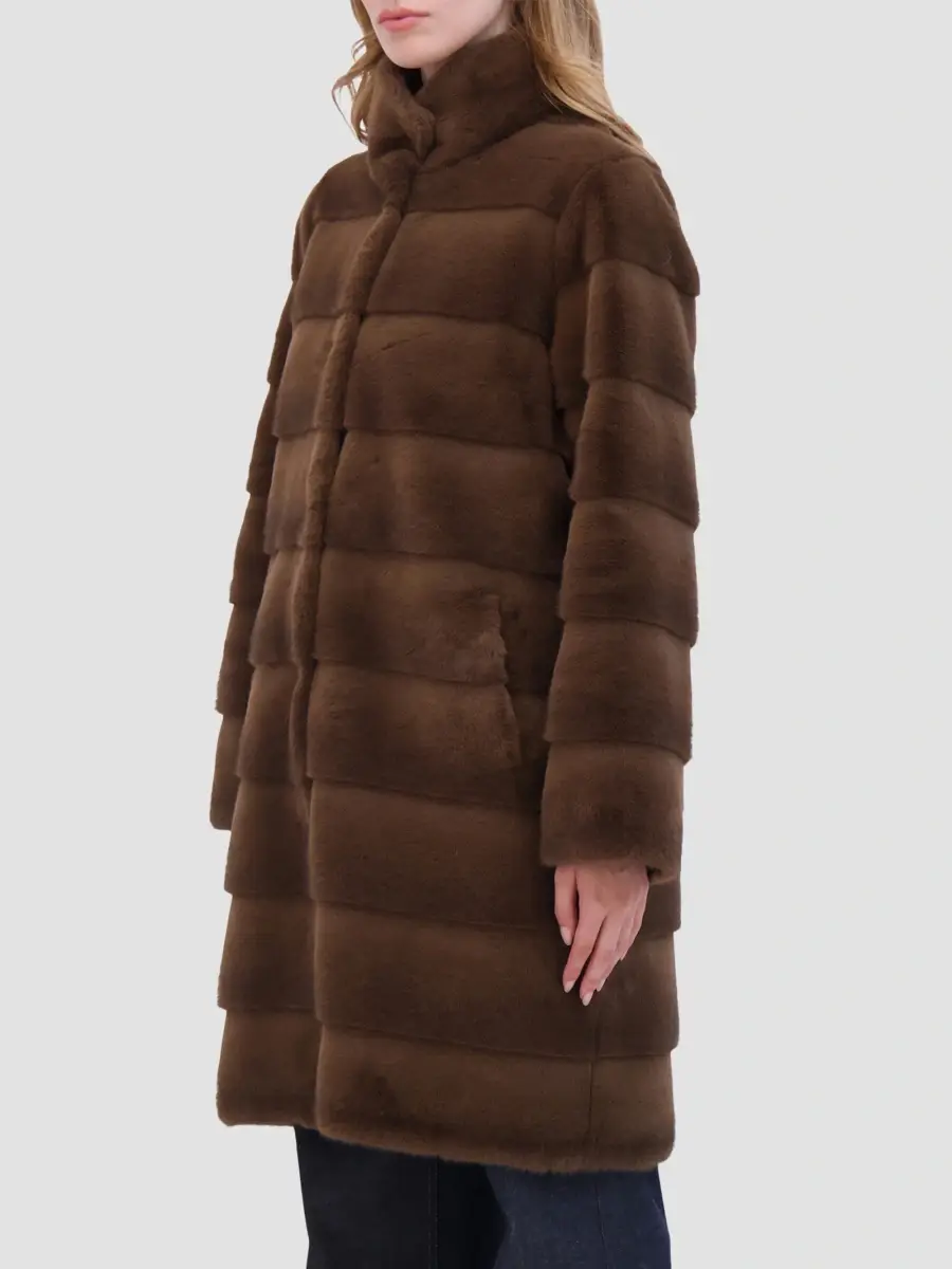 Lyla Grant Women's Faux Fur Mink Reversible Short Coat | Thumbnail 4 Lyla Grant Women's Faux Fur Mink Reversible Short Coat | Thumbnail 4