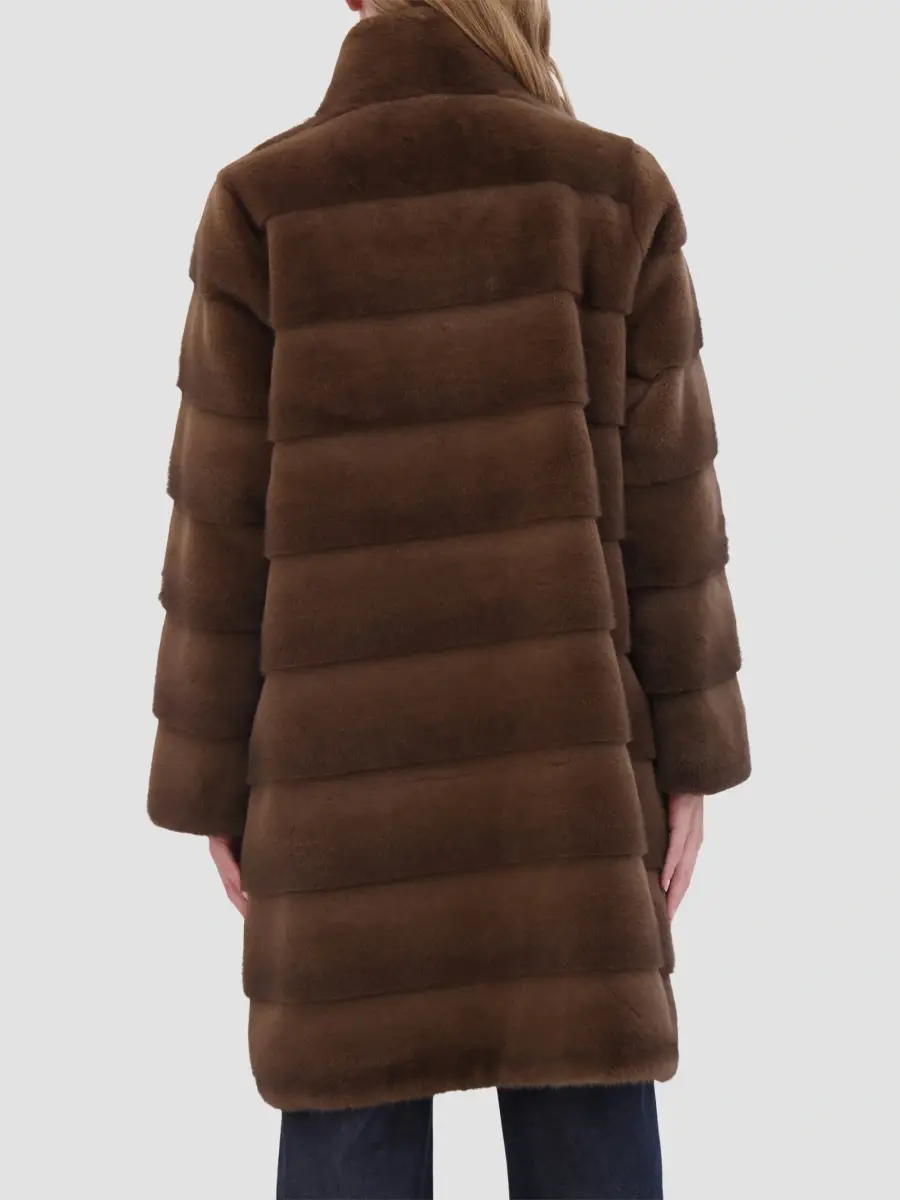 Lyla Grant Women's Faux Fur Mink Reversible Short Coat | Thumbnail 5 Lyla Grant Women's Faux Fur Mink Reversible Short Coat | Thumbnail 5