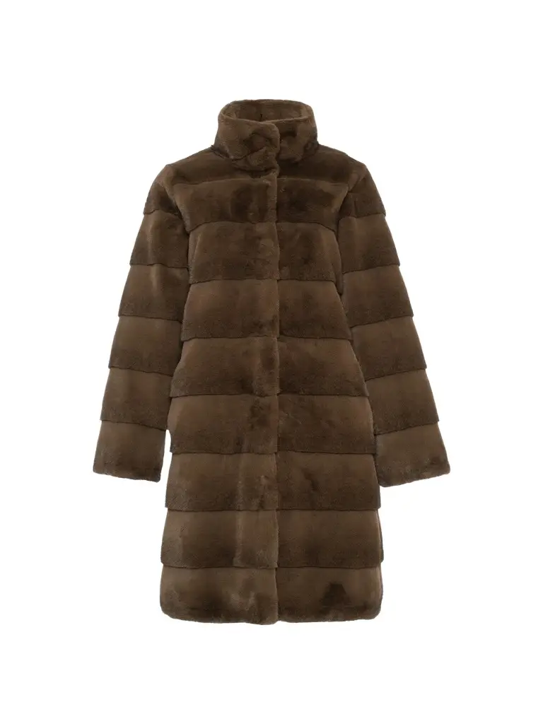 Lyla Grant Women's Faux Fur Mink Reversible Short Coat
