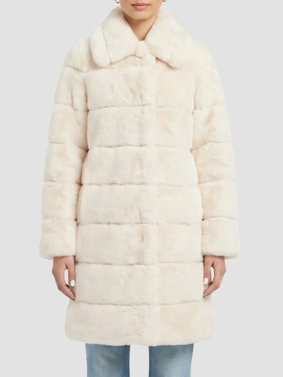Lyla Grant Women's Faux Fur Rex Rabbit Short Coat | Thumbnail 3 Lyla Grant Women's Faux Fur Rex Rabbit Short Coat | Thumbnail 3