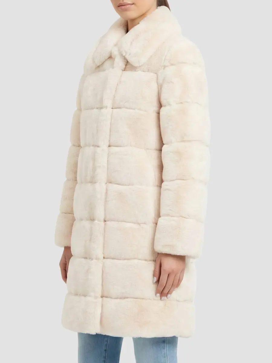 Lyla Grant Women's Faux Fur Rex Rabbit Short Coat | Thumbnail 4 Lyla Grant Women's Faux Fur Rex Rabbit Short Coat | Thumbnail 4