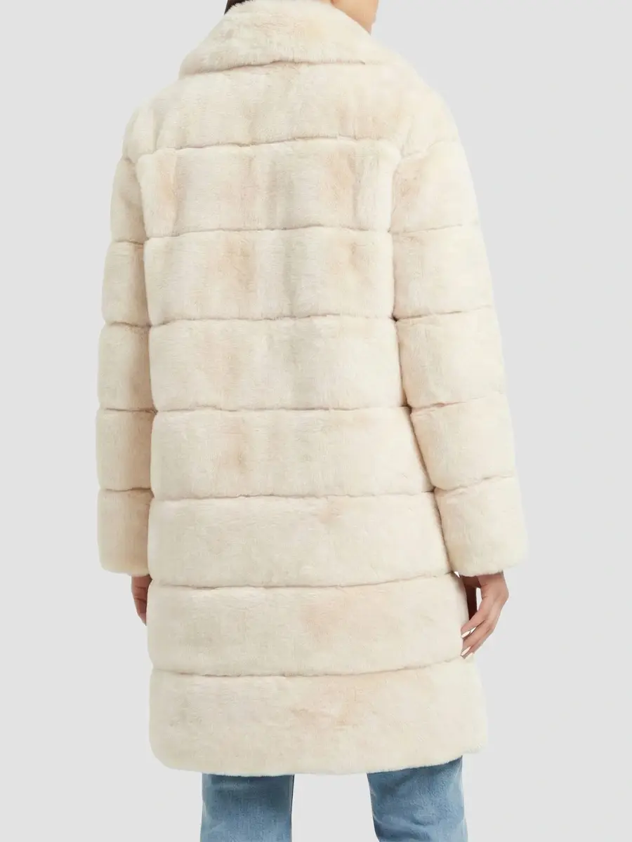 Lyla Grant Women's Faux Fur Rex Rabbit Short Coat | Thumbnail 5 Lyla Grant Women's Faux Fur Rex Rabbit Short Coat | Thumbnail 5