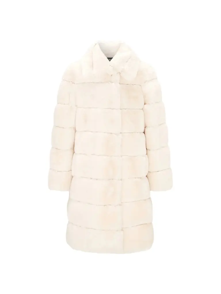 Lyla Grant Women's Faux Fur Rex Rabbit Short Coat