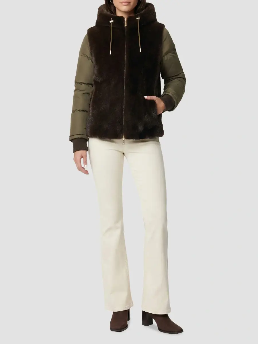 Lyla Grant Women's Faux Fur Mink Quilted Coat | Thumbnail 2 Lyla Grant Women's Faux Fur Mink Quilted Coat | Thumbnail 2