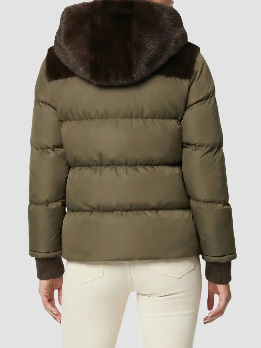 Lyla Grant Women's Faux Fur Mink Quilted Coat | Thumbnail 5 Lyla Grant Women's Faux Fur Mink Quilted Coat | Thumbnail 5