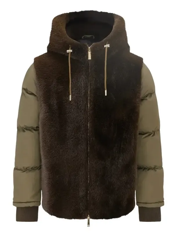 Lyla Grant Women's Faux Fur Mink Quilted Coat