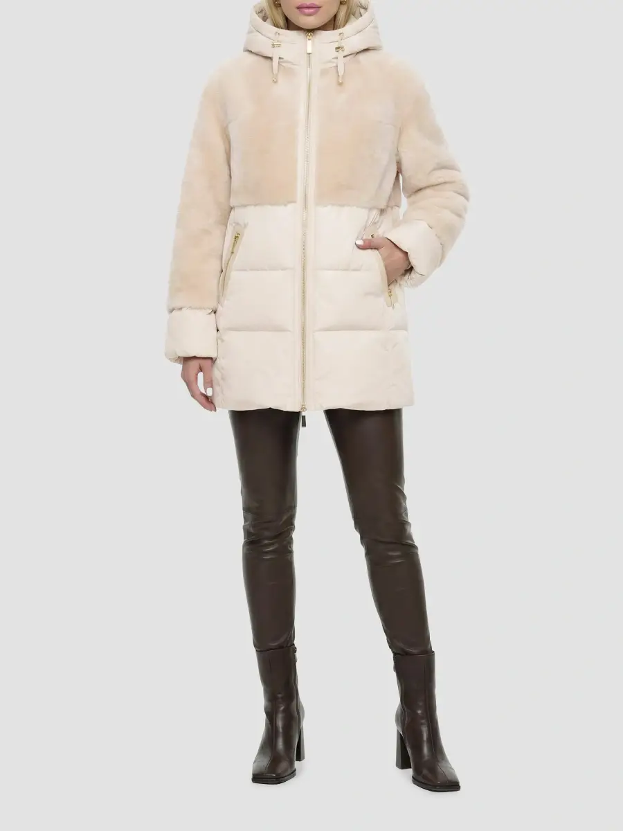Gorski Women's Select Shearling Lamb Quilted Down Parka | Thumbnail 2 Gorski Women's Select Shearling Lamb Quilted Down Parka | Thumbnail 2